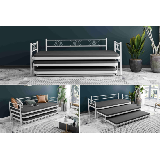 Sybtmz Powerful 3'Lü Metal Karyola