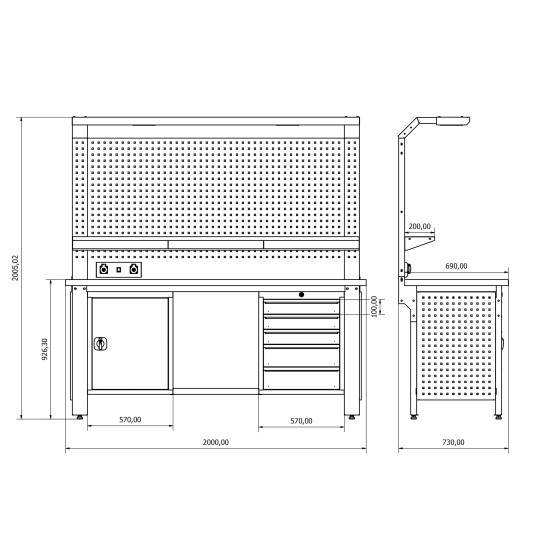 Sybtmz 36.17.34 Plus Çalışma Tezgahı