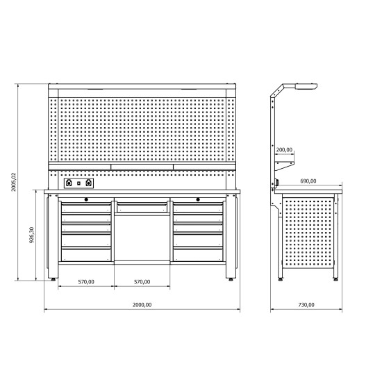 Sybtmz 36.17.36 Plus Çalışma Tezgahı