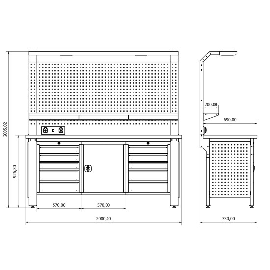 Sybtmz 36.17.57 Plus Çalışma Tezgahı