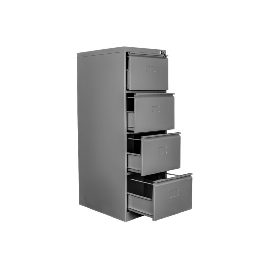 Dört çekmeceli kartoteks ve dosya dolabı