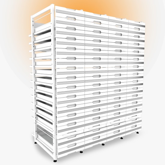 Sybtmz 60.10.04 Dört Üniteli Çekmeceli Eczane Rafı