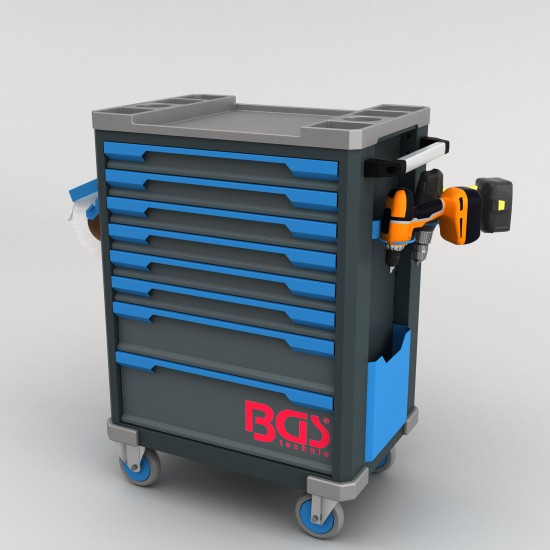 Sybtmz 36.44.01 7 Çekmece (206 Parça İç Set İzeltaş) Pro Takım Arabası