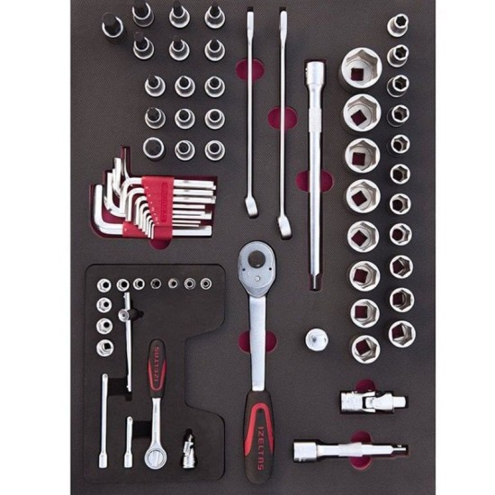 Sybtmz 36.44.01 7 Çekmece (206 Parça İç Set İzeltaş) Pro Takım Arabası