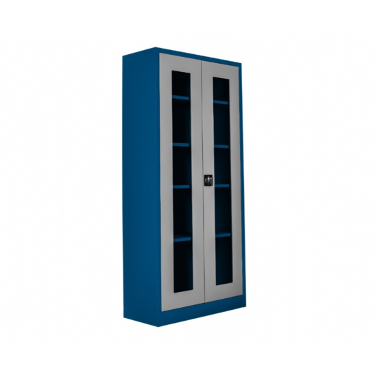 Camlı dosya ve malzeme dolabı