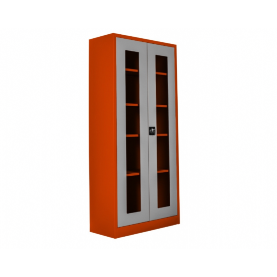 Camlı dosya ve malzeme dolabı