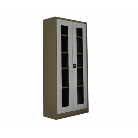 Camlı dosya ve malzeme dolabı