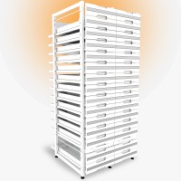 Sybtmz 60.10.02 Çift Üniteli Çekmeceli Eczane Rafı