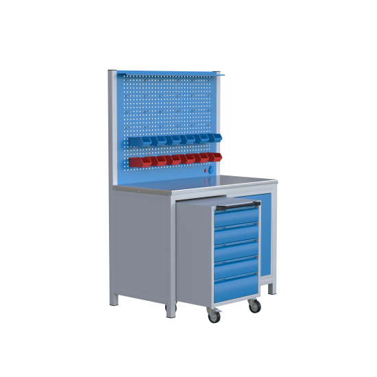 Sybtmz 130CM 1 DOLAP 5 ÇEKMECE SEYYAR ÇALIŞMA TEZGAHI