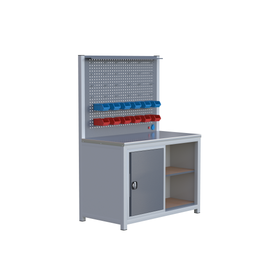 Sybtmz 1.30MT DOLAPLI RAFLI ÇALIŞMA TEZGAHI