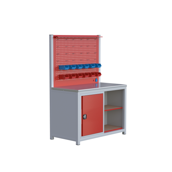 Sybtmz 1.30MT DOLAPLI RAFLI ÇALIŞMA TEZGAHI