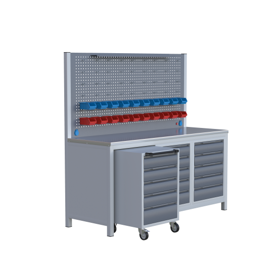 Sybtmz 2MT 15 ÇEKMECE SEYYAR ÇALIŞMA TEZGAHI 