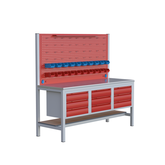 KAMPANYALI 2 MT Sybtmz ÇALIŞMA TEZGAHI 9 ÇEK.