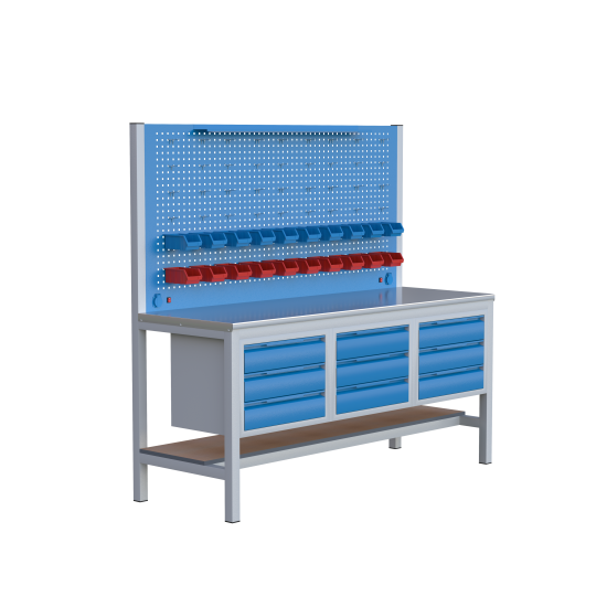 KAMPANYALI 2 MT Sybtmz ÇALIŞMA TEZGAHI 9 ÇEK.