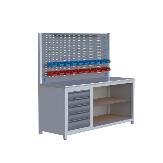 Sybtmz 2MT 5 ÇEKMECELİ RAFLI ÇALIŞMA TEZGAHI