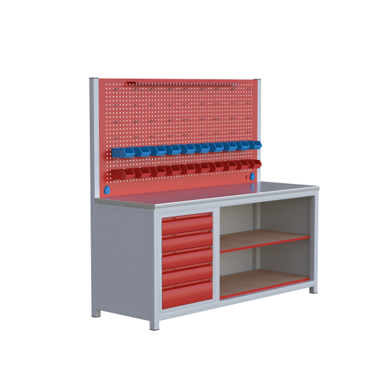 Sybtmz 2MT 5 ÇEKMECELİ RAFLI ÇALIŞMA TEZGAHI