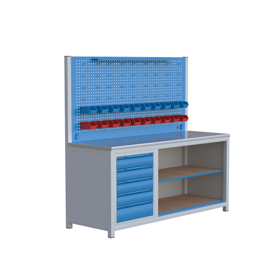 Sybtmz 2MT 5 ÇEKMECELİ RAFLI ÇALIŞMA TEZGAHI