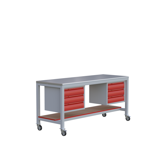 Sybtmz Panosuz 6 Çekmeceli Çalışma Tezgahı