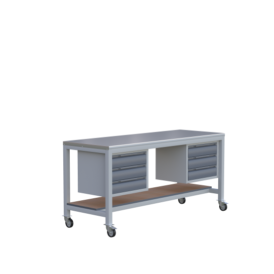 Sybtmz Panosuz 6 Çekmeceli Çalışma Tezgahı