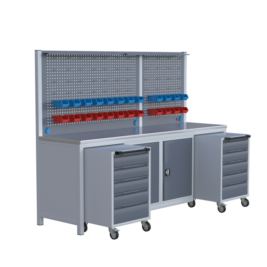 Sybtmz 2.5MT 10 ÇEKMECELİ SEYYAR ÇALIŞMA TEZGAHI