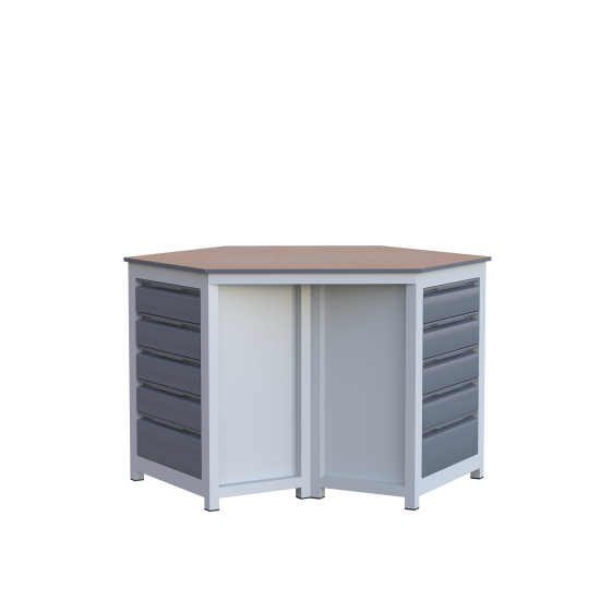 Altıgen 15 Çekmeceli Sybtmz Çalışma Tezgahı