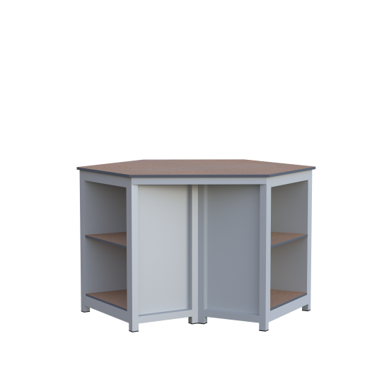 Altıgen Raflı Sybtmz Çalışma Tezgahı