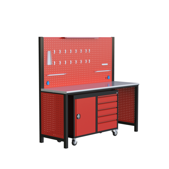 BEŞ ÇEKMECELİ DOLAPLI ÇALIŞMA TEZGAHI