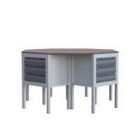 Sekizgen 12 Çekmeceli Sybtmz Çalışma Tezgahı