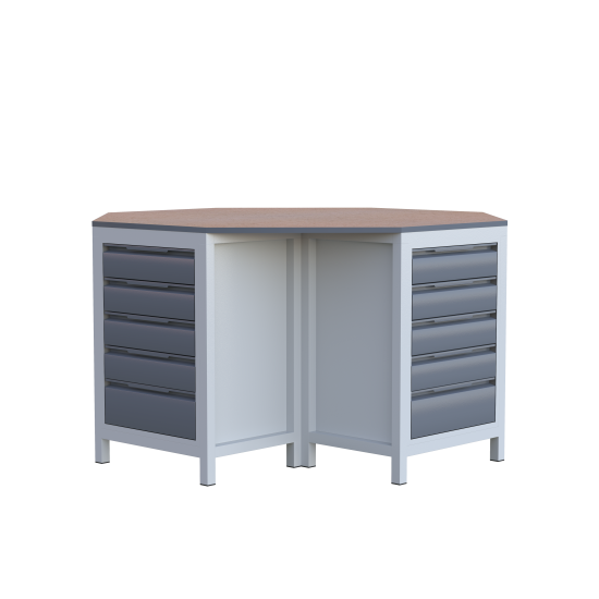 Sekizgen 20 Çekmeceli Sybtmz Çalışma Tezgahı