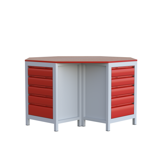 Sekizgen 20 Çekmeceli Sybtmz Çalışma Tezgahı