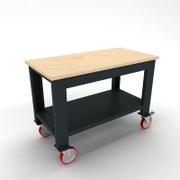 Sybtmz 65.17.03 Tekerlekli Ahşap Tablalı Taşıma Arabası (1100 mm genişlik)