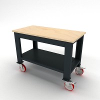 Sybtmz 65.17.03 Tekerlekli Ahşap Tablalı Taşıma Arabası (1100 mm genişlik)