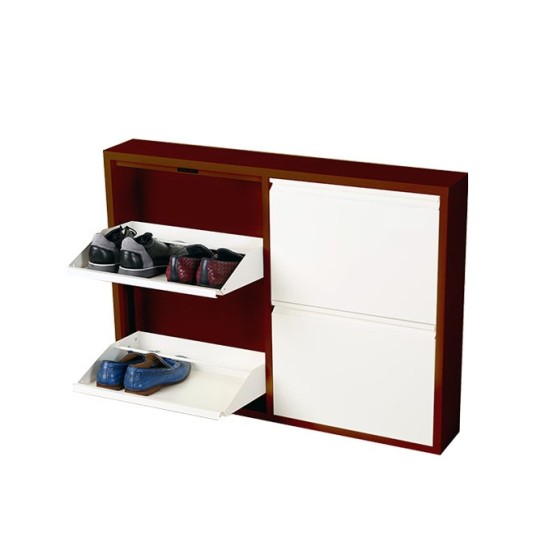 2+2 Çekmeceli Metal Ayakkabı Dolabı