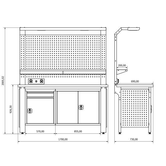 Sybtmz 36.17.73 Plus Çalışma Tezgahı
