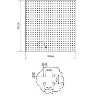 Sybtmz Profesyonel Delikli 92 x 92 sadece pano 