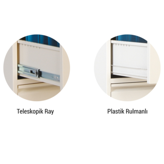 Keson çelik 3 çekmeceli