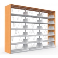 Üçlü çift yüzlü kitaplık