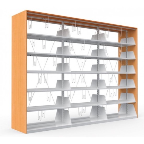 Üçlü çift yüzlü kitaplık