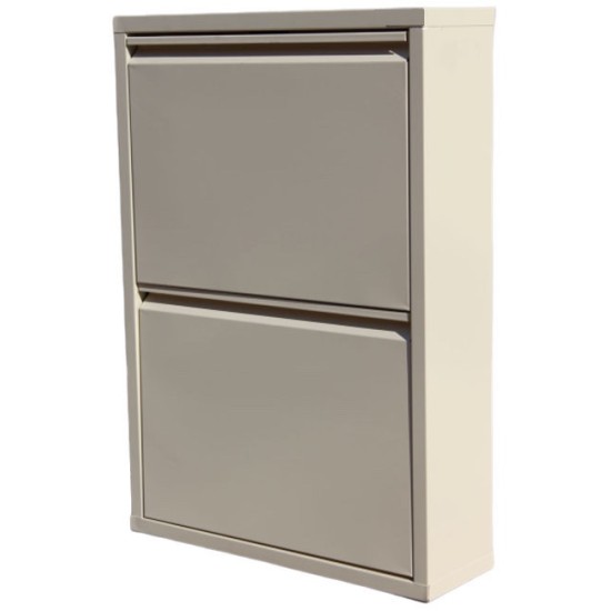 2 ÇEKMECELİ METAL AYAKKABI DOLABI