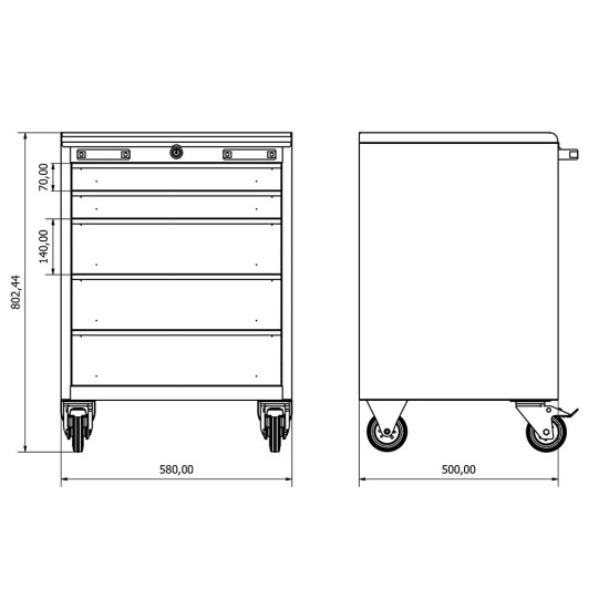 36.18.50.04 Takım Arabası (x5)