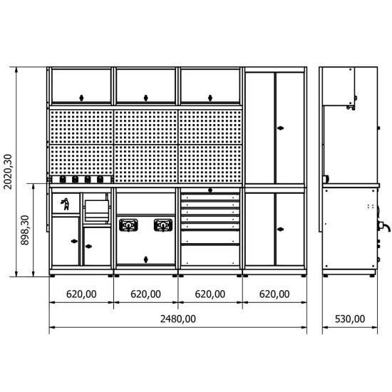 Sybtmz 36.18.14 MODÜLER DEMONTE TEZGAH