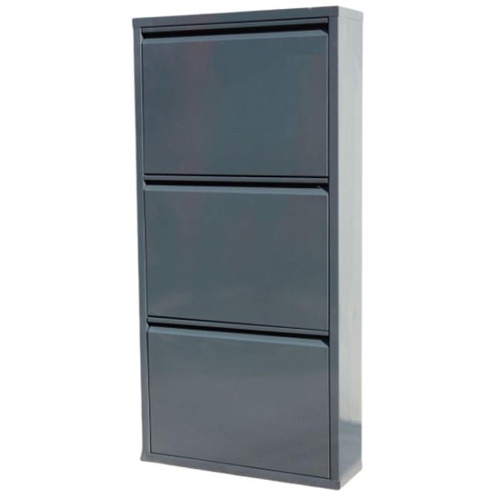 3 Çekmeceli Metal Ayakkabı Dolabı