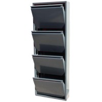 4 ÇEKMECELİ METAL AYAKKABI DOLABI