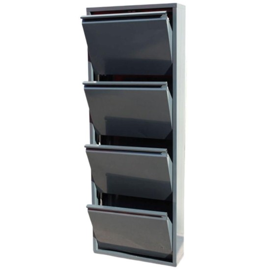 4 ÇEKMECELİ METAL AYAKKABI DOLABI