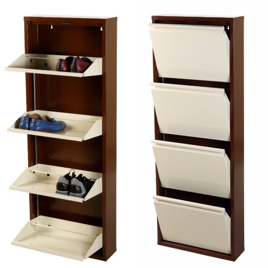 4 ÇEKMECELİ METAL AYAKKABI DOLABI