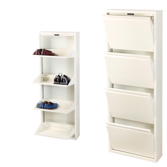 4 ÇEKMECELİ METAL AYAKKABI DOLABI